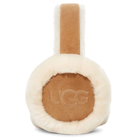 UGG Sheepskin Embroidery Earmuff, Chestnut  